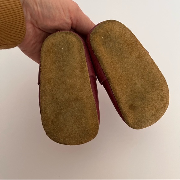 Blossom leather toddler girl moccasins - Picture 2 of 2